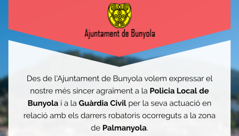AVIS IMPORTANT BUNYOLA