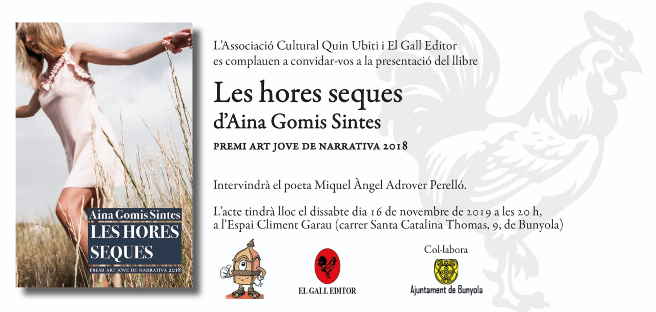 Presentació del llibre Les hores seques