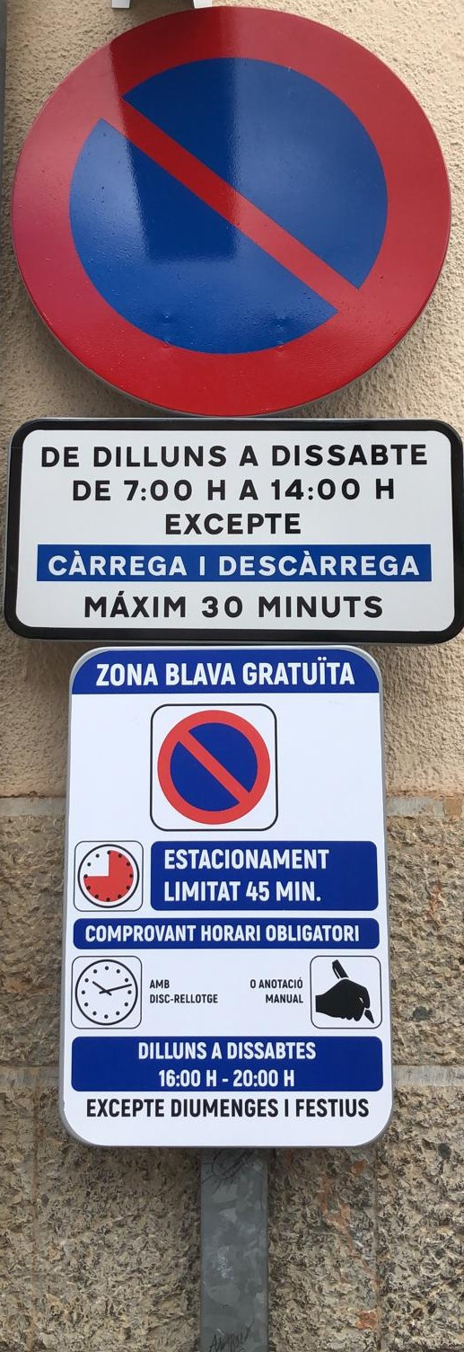 horaris de càrrega i descàrrega