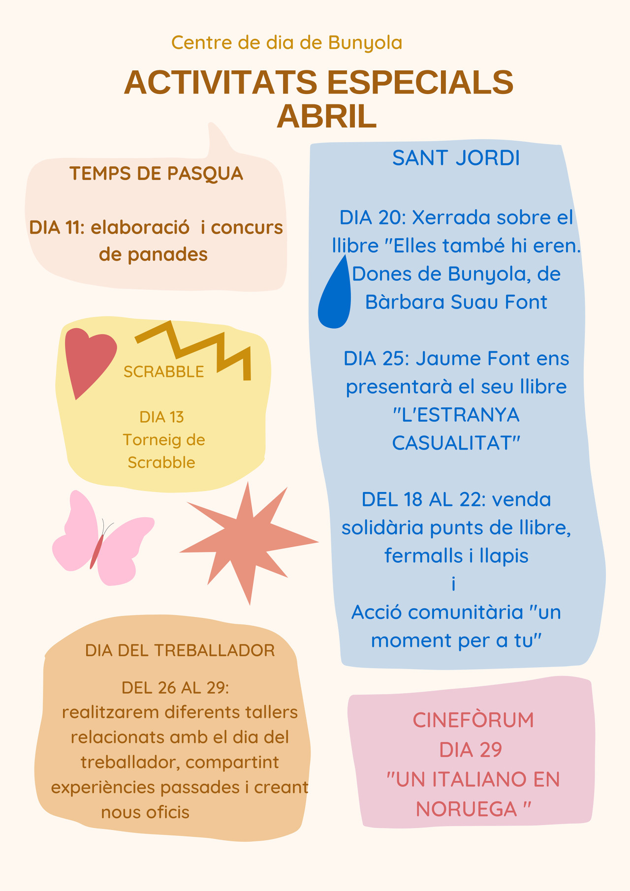 Activitats especials abril