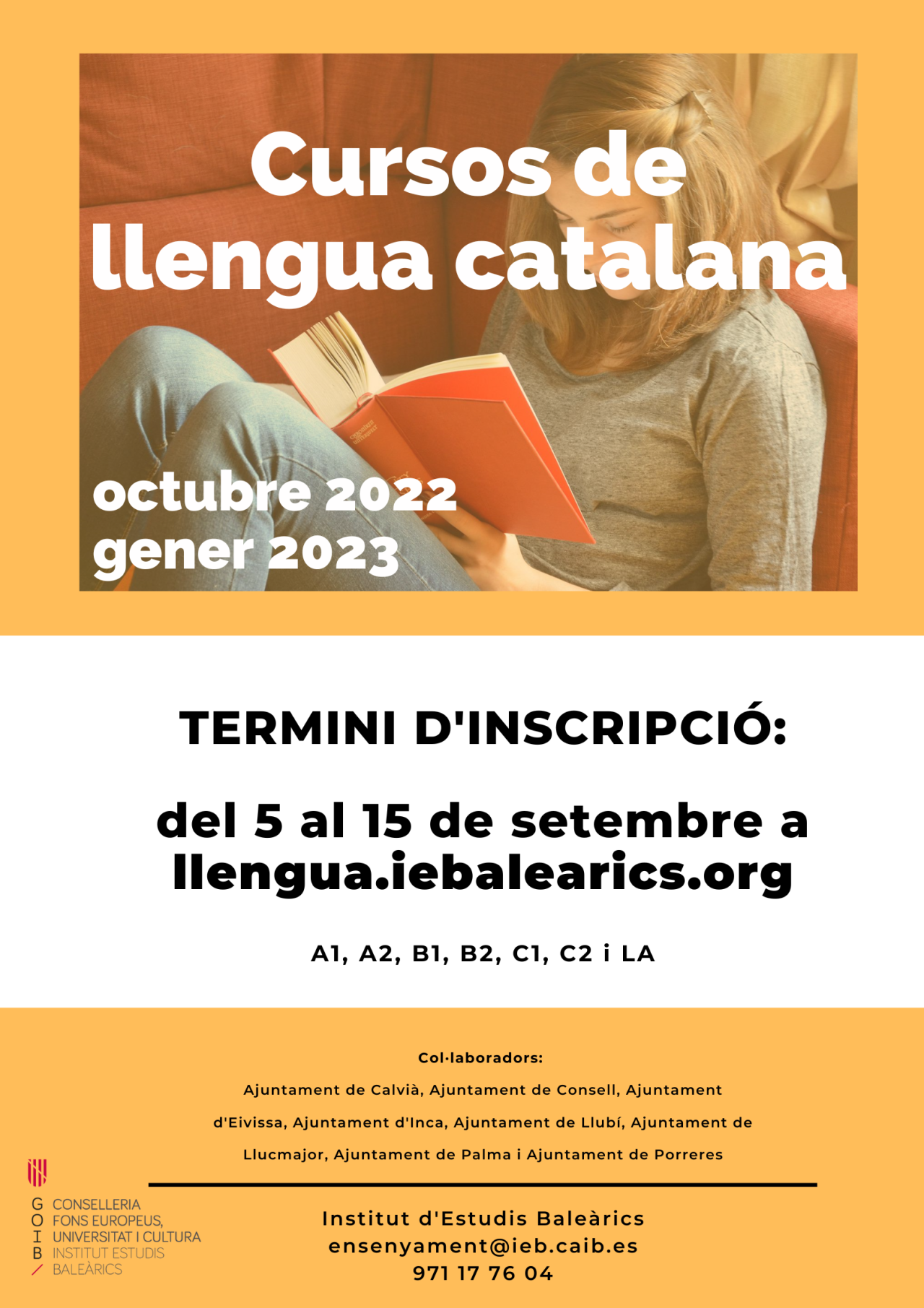 Cartell cursos oct 2022 - gener 2023