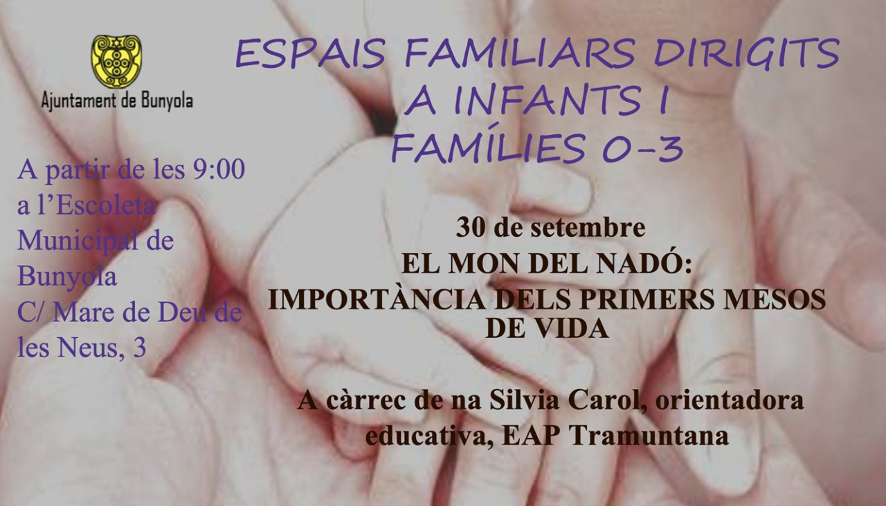 ESPAIS FAMILIARS PER A INFANTS I FAMÍLIES DE 0 A 3 ANYS