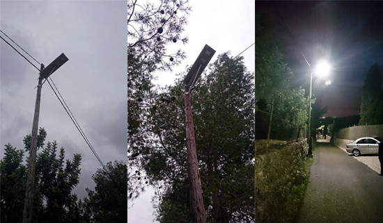 Il·luminació solar al camí de ca s'Hereu