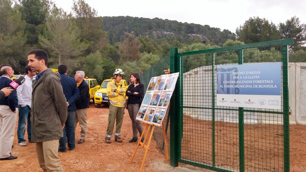 Inaugurat el dipòsit d'aigua per a la prevenció d'incendis