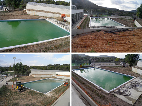 La piscina municipal, a les portes de la seva inauguració