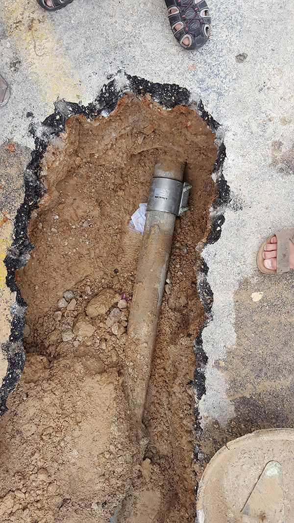 Nova avaria a la conducció de l'aigua