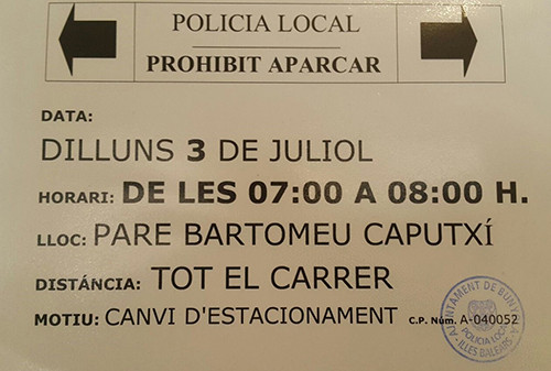 Canvi de costat d'estacionament