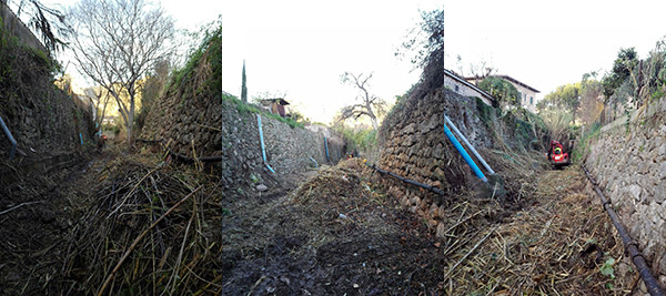Neteja del torrent Gros a Bunyola