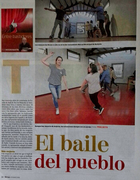 L'Escola de ball a la revista Brisas