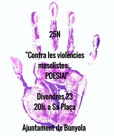 Divendres 23, Bunyola celebrarà el dia contra la violència masclista