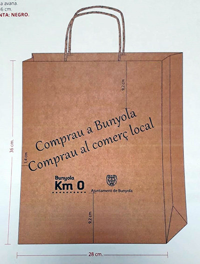 Bosses de paper per al comerç local
