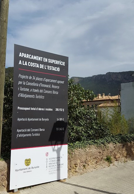 Nou aparcament a la Costa de l'Estació