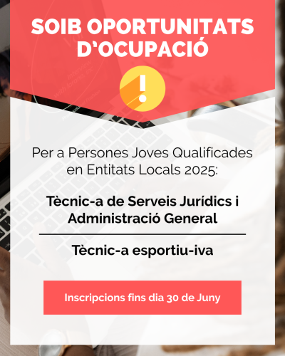 Oportunitats laborals a través del SOIB!