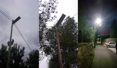 Il·luminació solar al camí de ca s'Hereu