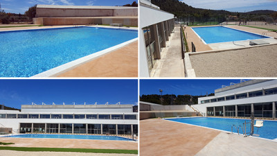 La piscina municipal, a les portes de la seva inauguració