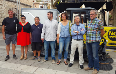 Agranadora mecànica a l'Ajuntament