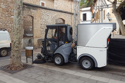 Agranadora mecànica a l'Ajuntament