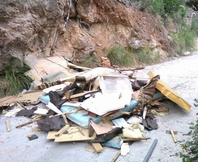 Vandalisme al Camí de sa Comuna
