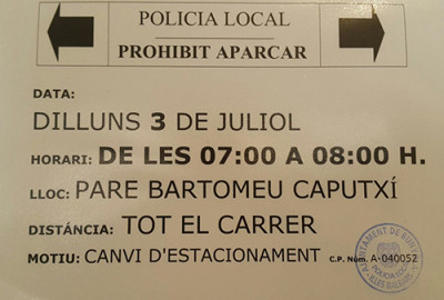 Canvi de costat d'estacionament