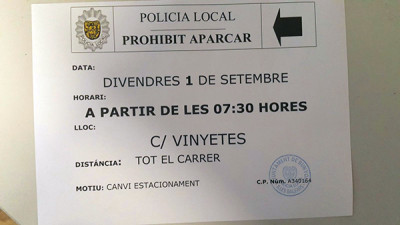 Canvis d'estacionament