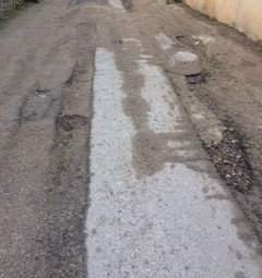 L'asfaltat al camí de son Serra