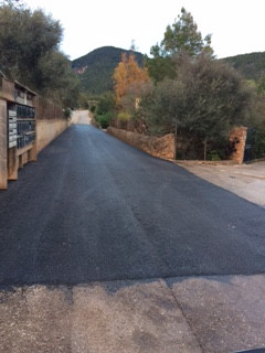 L'asfaltat al camí de son Serra