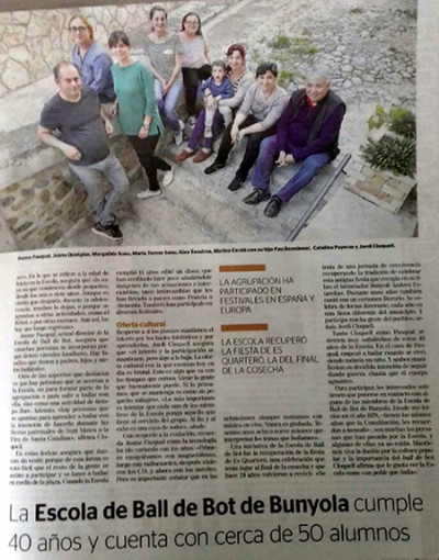 L'Escola de ball a la revista Brisas