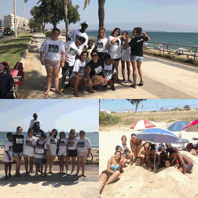 Activitat socioeducativa a la platja de Palma