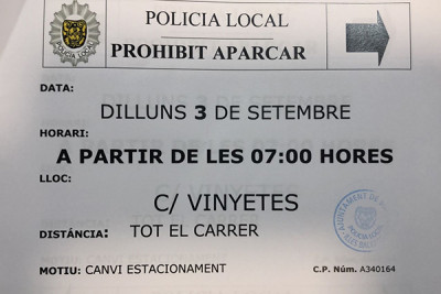 Canvi d'estacionament