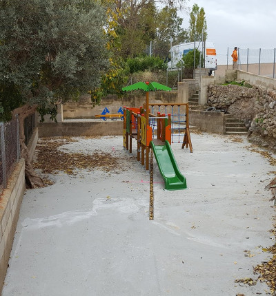 Condicionat el pati de jocs de l'Escola