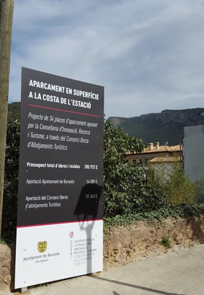 Nou aparcament a la Costa de l'Estació
