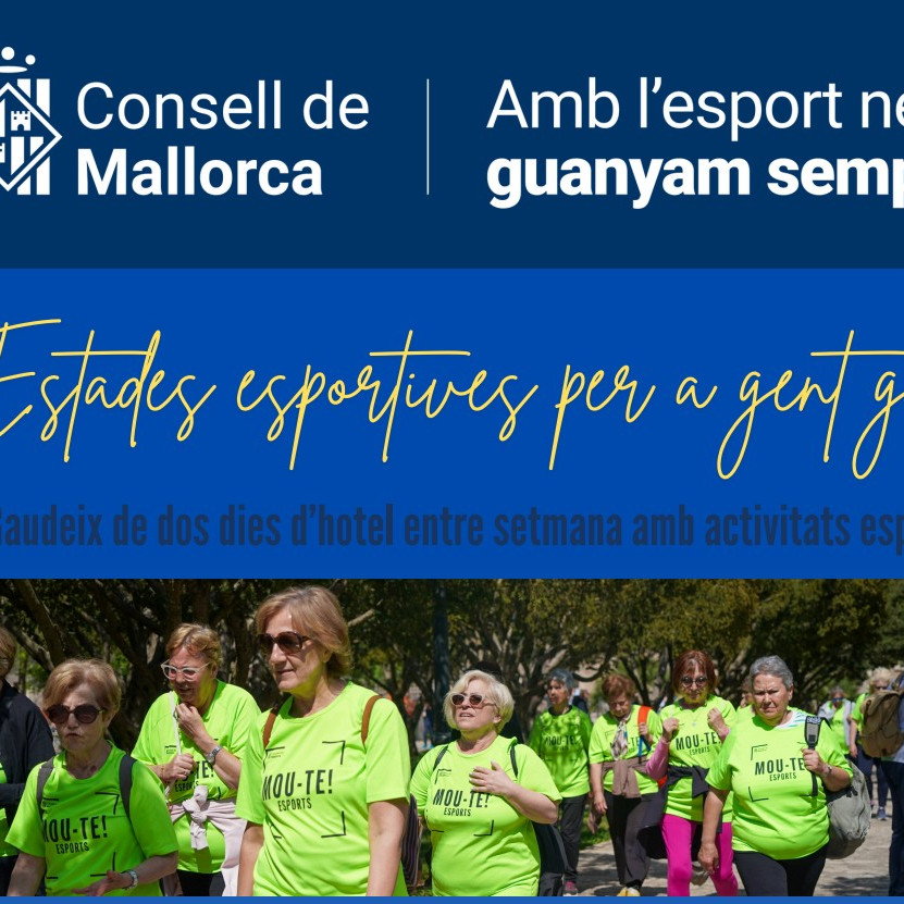 Obertes les inscripcions per a les Estades Esportives per a la Gent Gran 2026