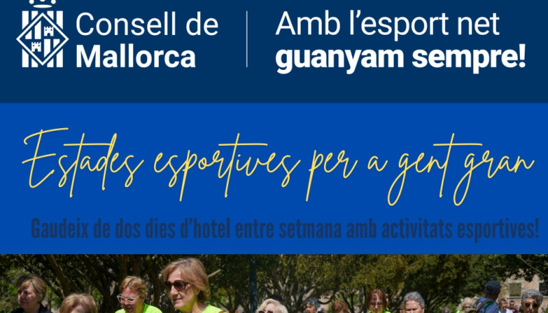 Obertes les inscripcions per a les Estades Esportives per a la Gent Gran 2026