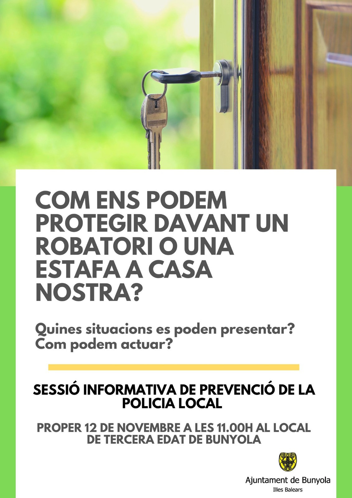 Sessió informativa de prevenció de la policia local