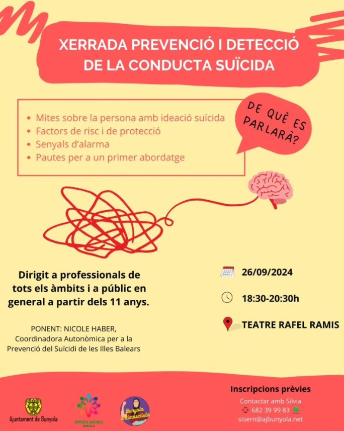Xerrada sobre la prevenció i detecció de la conducta suïcida