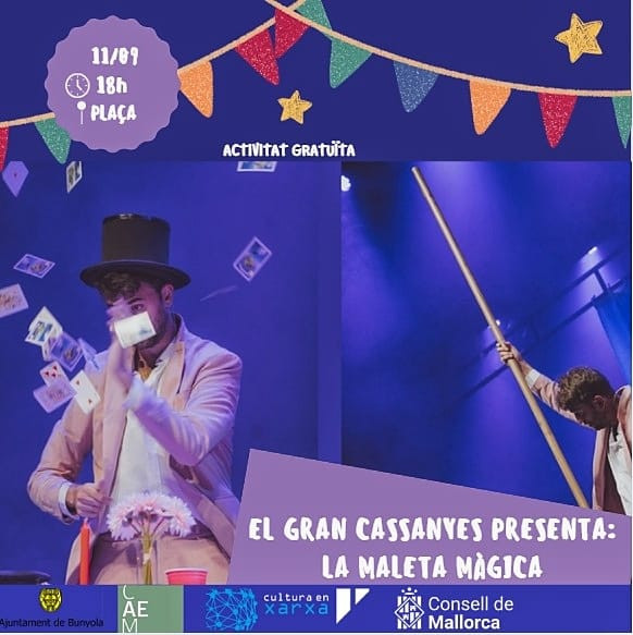 El Gran Cassanyes arriba a Bunyola amb la seva Maleta Màgica!