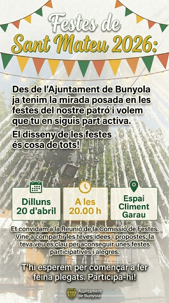 Disseny de festes de Sant Mateu